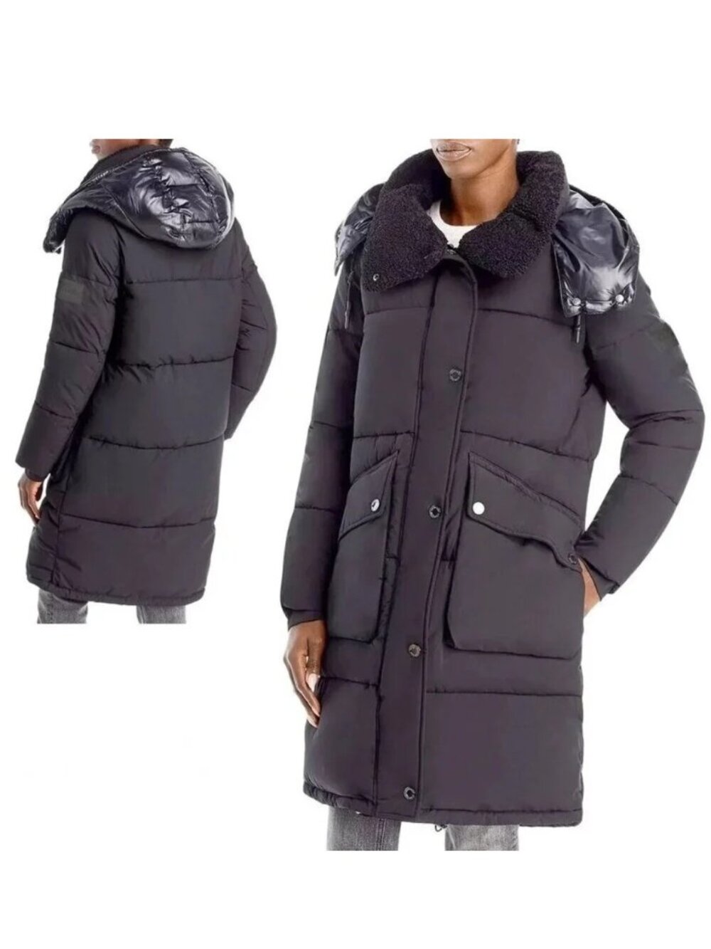 NWT Calvin Klein Ladies Hooded Puffer Jacket